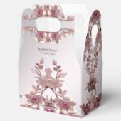 Roze  Bloemen Favoriet Box Bedankdoosjes (Geopend)