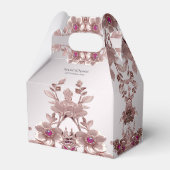 Roze Bloemen Favoriet Box Bedankdoosjes (Voorkant Zijde)