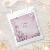 Roze Bloemen Favoriet Tas Bedankzakje (Geknipt)