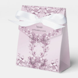Roze Bloemen Favoriete Doos Bedankdoosjes