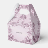 Roze Bloemen Favoriete Doos Bedankdoosjes (Achterkant)