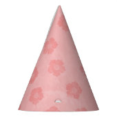 Roze bloemen feesthoedjes (Links)