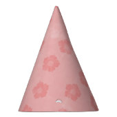 Roze bloemen feesthoedjes (Rechts)