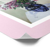 roze bloemen fijn door Pola.B.Alex Poste Poster (Hoek)