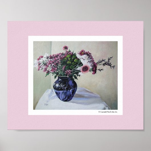  roze bloemen fijn door Pola.B.Alex Poste Poster (Voorkant)