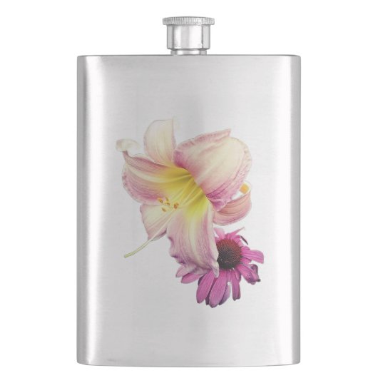 Roze bloemen flacon (Voorkant)