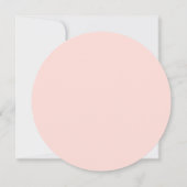 Roze Bloemen Flat Feestdagenkaart (Achterkant)