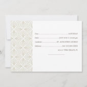 ROZE Bloemen - Flat Save The Date Kaart (Achterkant)