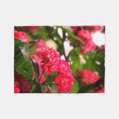 Roze Bloemen Fleece Deken, Klein Deken (Voorkant (Horizontaal))