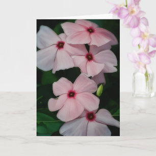 Roze Bloemen Floral Art Blank Note Kaart