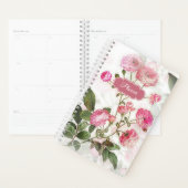 Roze bloemen Floral Pattern Planner (Display)