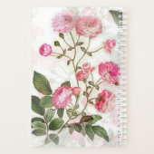 Roze bloemen Floral Pattern Planner (Achterkant)