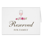 Roze bloemen. Florale bruiloft. Rozen gereserveerd (Voorkant Horizontaal)