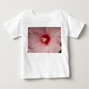 Roze Bloemen Foto Hibiscus Peuter Ruffle T-shirt