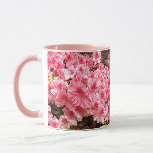 Roze Bloemen Foto Mok