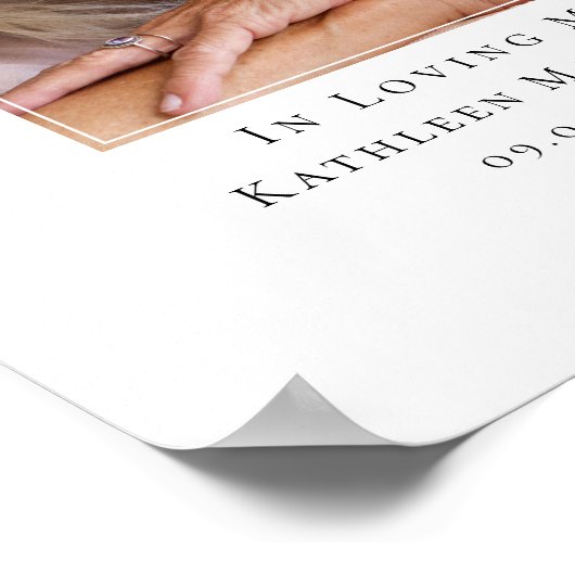 Roze Bloemen Foto Ter Herinnering Welkom Bord Poster (Hoek)