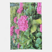 Roze bloemen Fotodoekjes Theedoek (Verticaal)