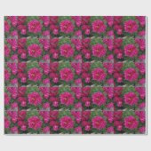 Roze Bloemen Fotografie Wrapping Papier (Vlak)