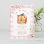 Roze Bloemen Fruit Pannenkoek Vrijgezellenfeest Br Kaart (Staand voorkant)