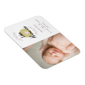 Roze Bloemen Garland Prinses Kroon Pasgeboren Meis Magneet (Rechterzijde)