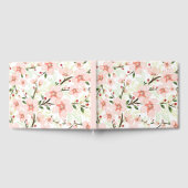 Roze bloemen gastenboek (Volledig)