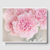 Roze bloemen gastenboek (Voorkant)