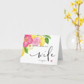 Roze Bloemen Gelukkige Eerste Verjaardag Als Mijn  Kaart (Gele Bloem)