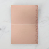 Roze bloemen gelukkige verjaardagskaart kaart (Binnen)