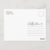 Roze Bloemen Geometrisch Vrijgezellenfeest Dank u Briefkaart (Achterkant)