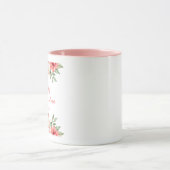 Roze bloemen Gepersonaliseerde Wereld beste oma Mok (Midden)