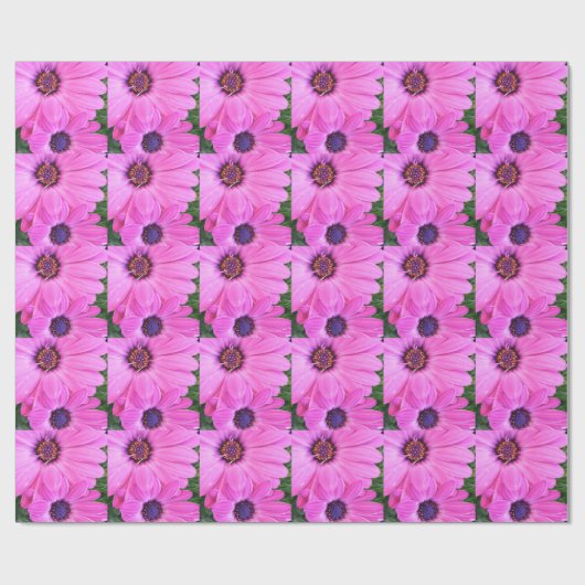 Roze bloemen Gerbera Daisy Floral Cadeaupapier (Vlak)
