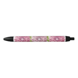 Roze Bloemen Gerbera Daisy Flowers Zwarte Inkt Pen