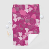 roze bloemen golfhanddoek (Insitu)