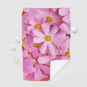 Roze bloemen golfhanddoek (Insitu)