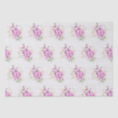 Roze Bloemen Goud Details | Happy Moederdag Tissuepapier (Voorkant)