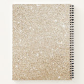 Roze Bloemen Goud Glitter Vrijgezellenfeest Gesche Notitieboek (Achterkant)