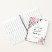 Roze Bloemen Goud Glitter Vrijgezellenfeest Gesche Notitieboek (Binnen)