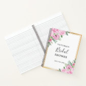 Roze Bloemen Goud Lijst Vrijgezellenfeest Geschenk Notitieboek (Binnen)