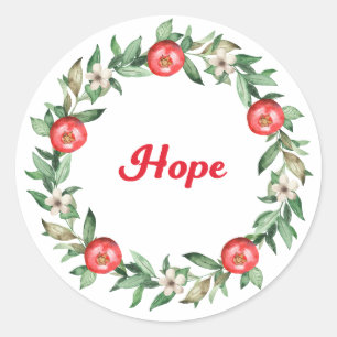 Roze Bloemen Granaatappel Spirituele Stickers - Ho
