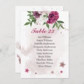 roze bloemen grijze kaart (Voorkant / Achterkant)