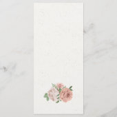 roze bloemen groen botanisch menu (Achterkant)