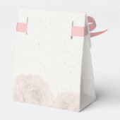 roze bloemen groen voor botanische bruiloft bedankdoosjes (Achterkant)