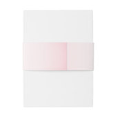 roze bloemen groene bladeren bruiloft uitnodigingen wikkel (Achterkant Voorbeeld)