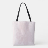roze bloemen groene bladeren tote bag (Achterkant)
