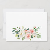 Roze Bloemen Groene Tuintjes Bloemige Brunch & Mou Kaart (Achterkant)