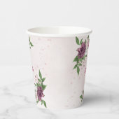 roze bloemen groener dan bruinkoolbloemen papieren bekers (Links)