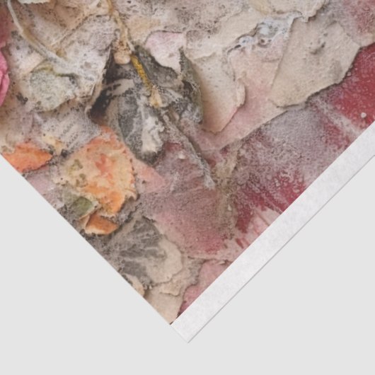 Roze  Bloemen Grunge Decoupage Tissuepapier (Detail)