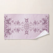Roze Bloemen Handdoek Set (Handdoek)