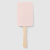 Roze bloemen handwaaier (Achterkant)