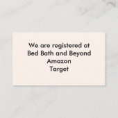 Roze bloemen, hart, Gold Rings Registry Kaart (Achterkant)